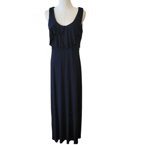 Calvin Klein Black Sleeveless Tank Maxi Dress Size Medium - Picture 1 of 5